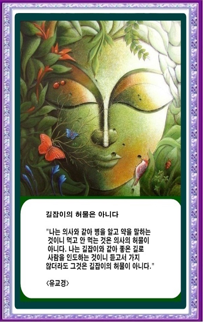 (오늘의 부처님 말씀) - 지도자의 잘못이 아니다 3