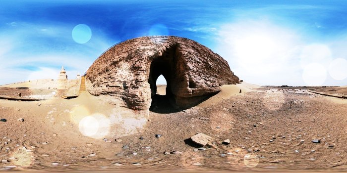 몽골-사막-동굴