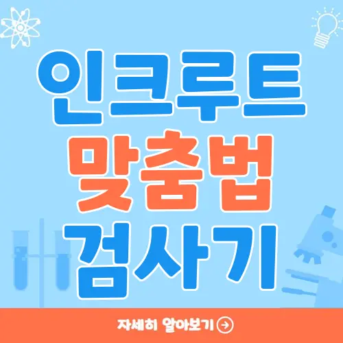 인크루트 맞춤법 검사기