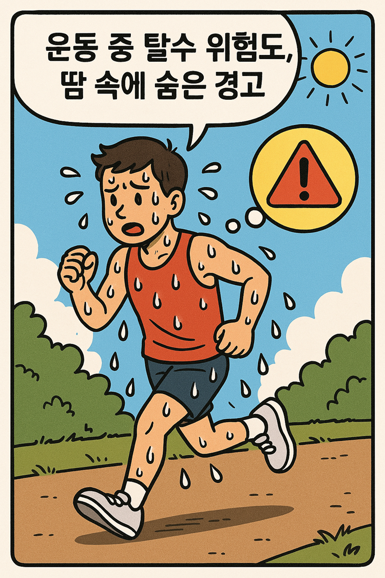 💧 운동 중 탈수 위험도, 땀 속에 숨은 경고