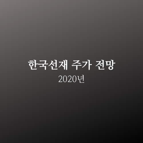  한국선재 주가 2020년 전망