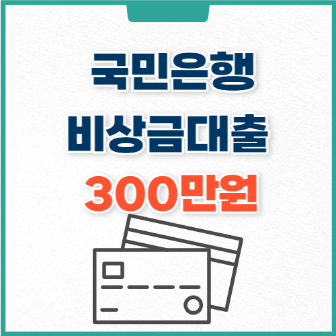 국민은행 비상금대출