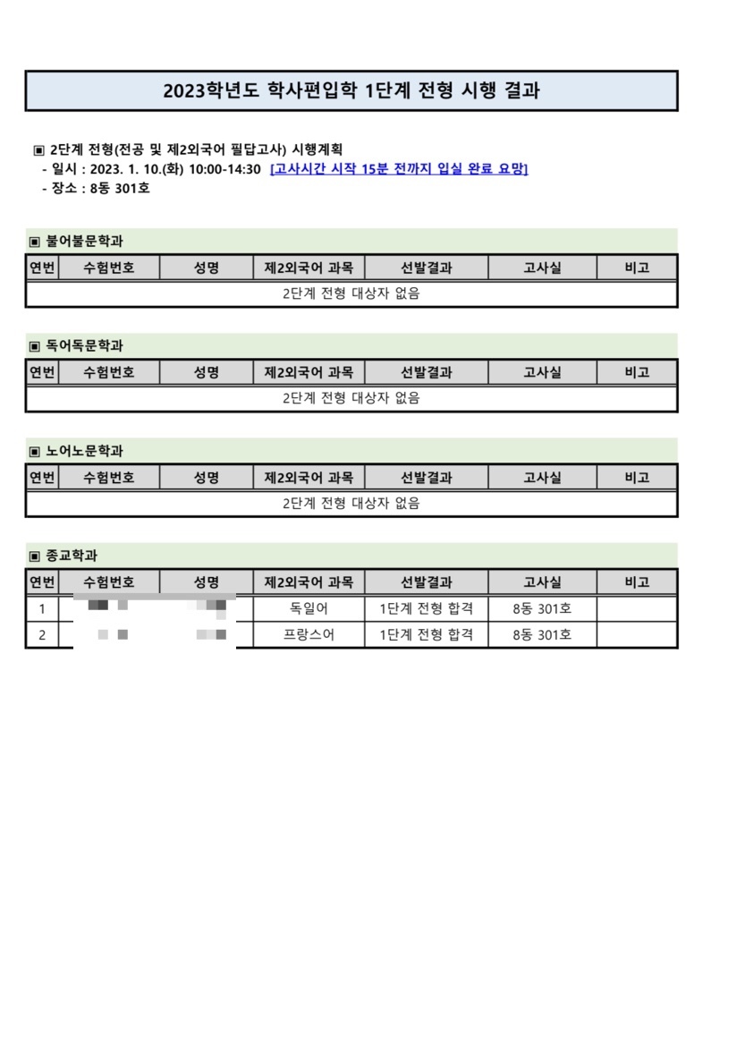 대학 면접 후기