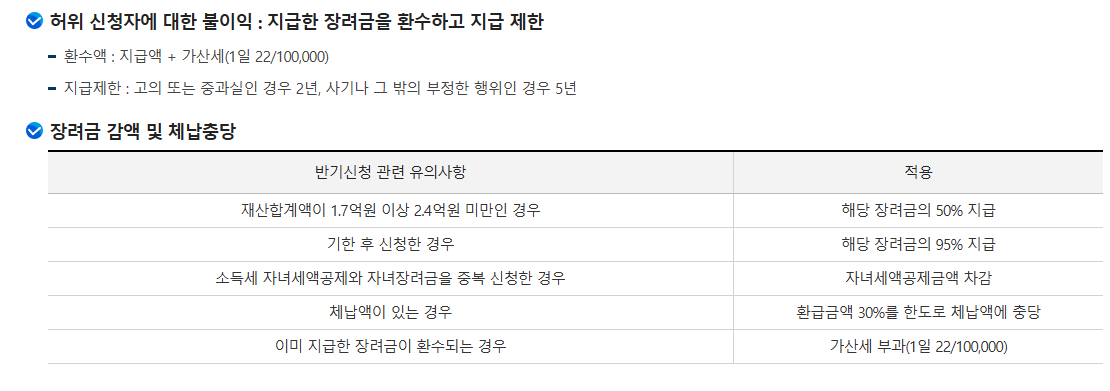 근로장려금 지급