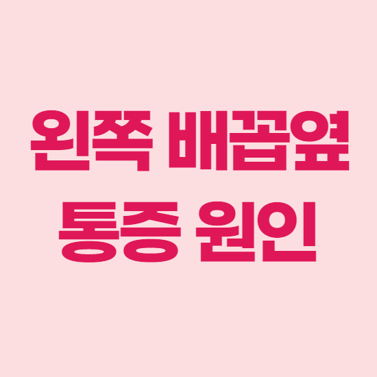  왼쪽 배꼽 옆 통증 이유, 원인