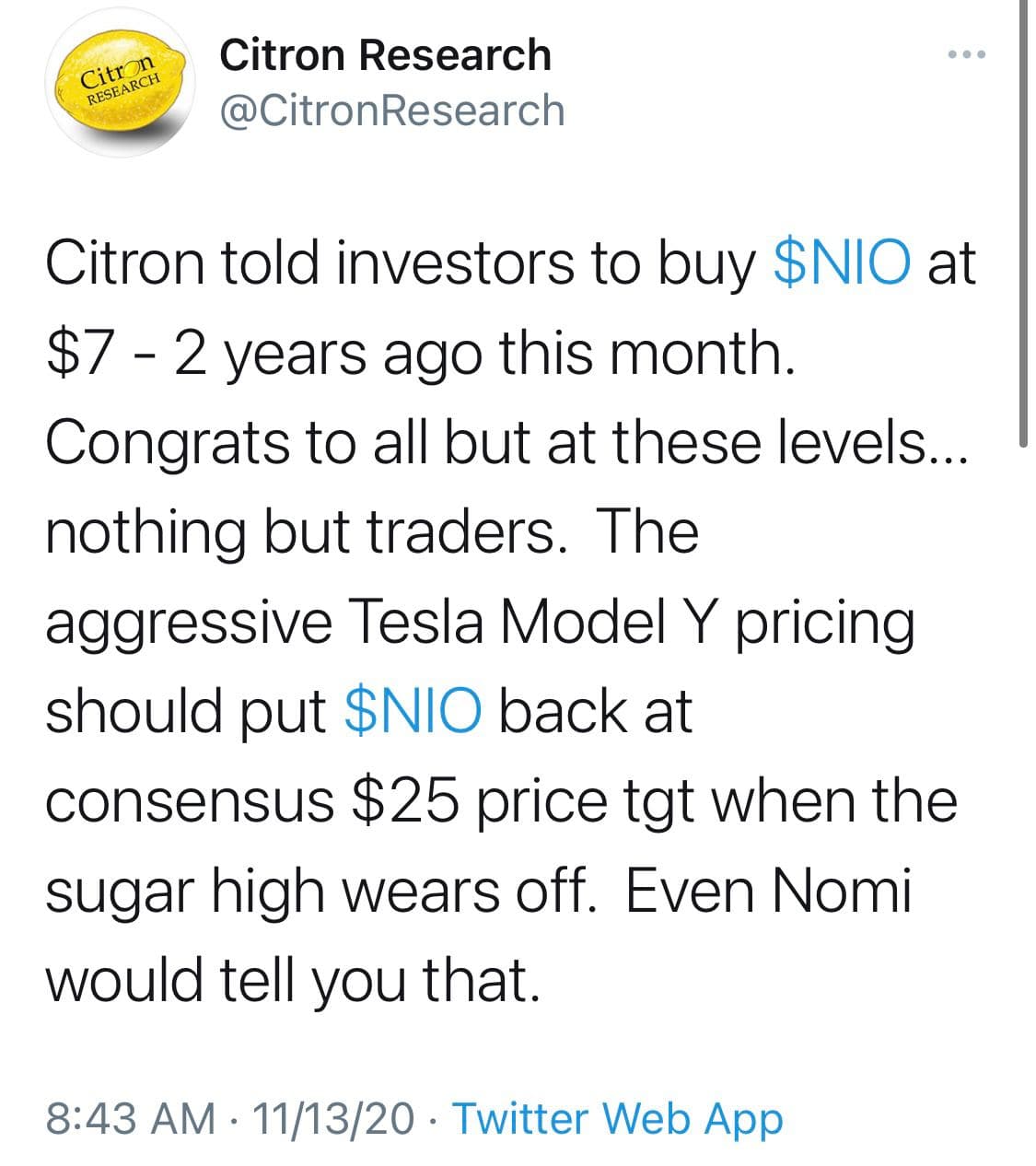  공매도 업체 "Citron"에 대하여..