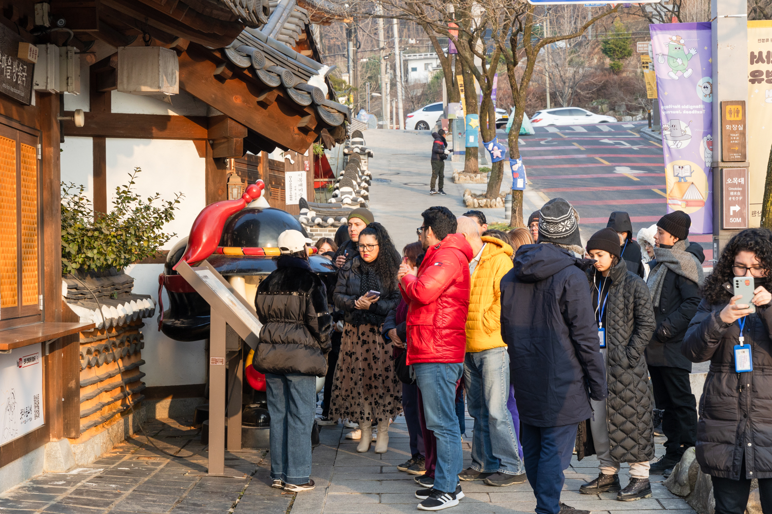 한옥마을 외국인 관광객들