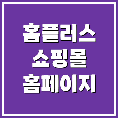  홈플러스 쇼핑몰 홈페이지 바로가기 링크