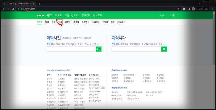 네이버-사전