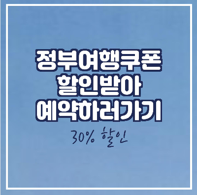  정부 여행 쿠폰/  투어비스 사용법