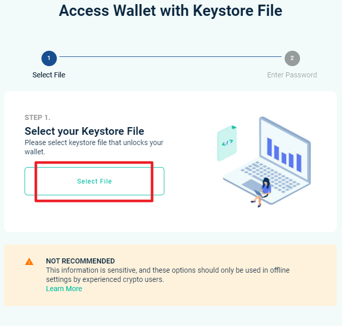 Access Wallet wit Keystore File