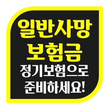  정기보험추천 일반사망보험금 가입 시 비갱신정기보험 가격 비교 후 결정하세요.