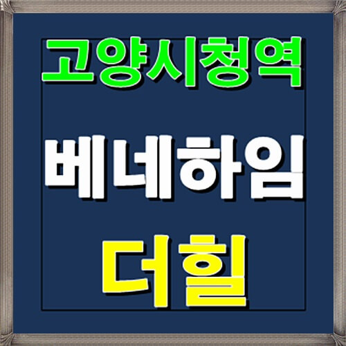  고양시청역 베네하임 더힐 원당역 오피스텔 분양정보