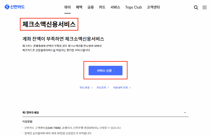 체크소액신용서비스