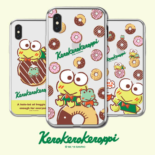 sanrio kerokerokeroppi clear jelly case thumbnail