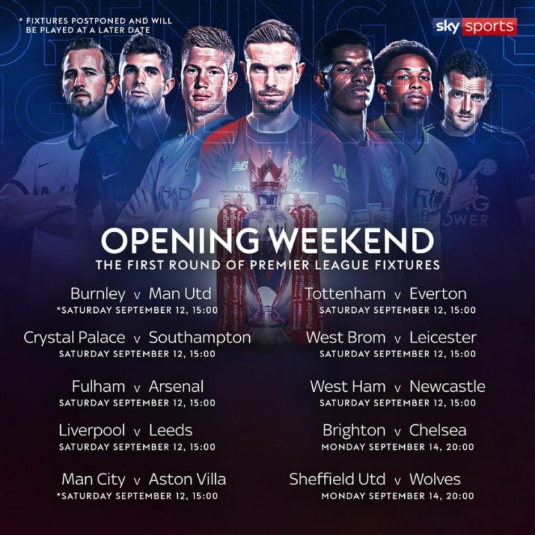 : 9월 12일(토) 23시. 주목할 만한 경기는? 리버풀 v리즈 프리미어리그 일정 20-21시즌 개막전 시간 2