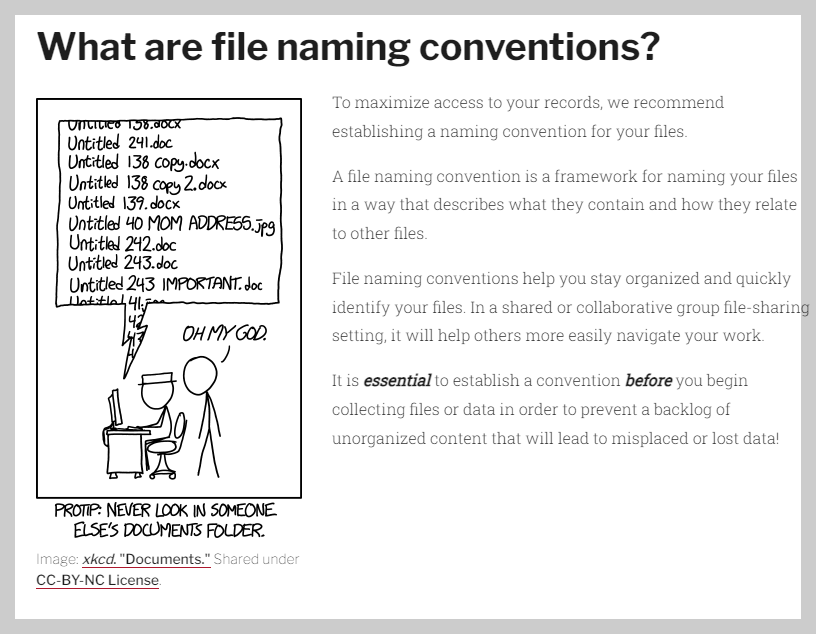 file naming conventions