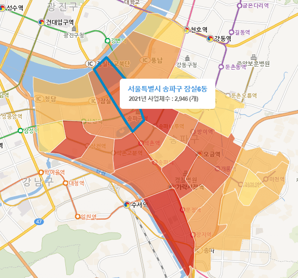 신천동 일자리