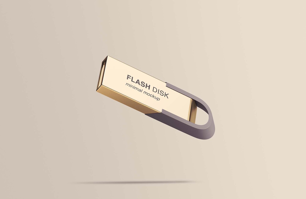 Flying Flash Disk Mockup(날아다니는 플래쉬 디스크 목업)