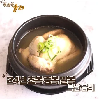 초복 중복 말복 날짜 의미 보양식 추천 2025년 완벽 가이드_15