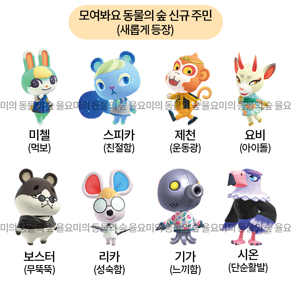 모여봐요 동물의 숲 :: 모동숲 신규 주민 소개 & 인기 주민은 누구? 업데이트로 재등장한 주민, 아미보 5탄 주민 모여봐요 동물의 숲 :: 모동숲 신규 주민 소개 & 인기 주민은 누구? 업데이트로 재등장한 주민, 아미보 5탄 주민