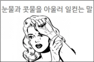 눈물과 콧물을 아울러 일컫는 말