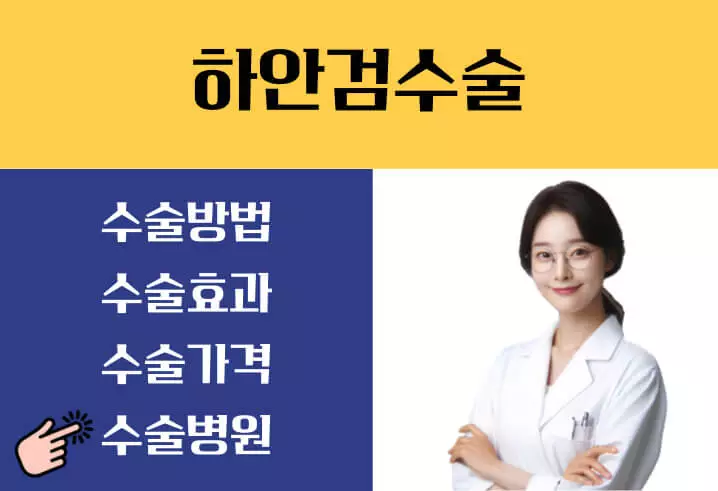 하안검수술 비용 회복기간