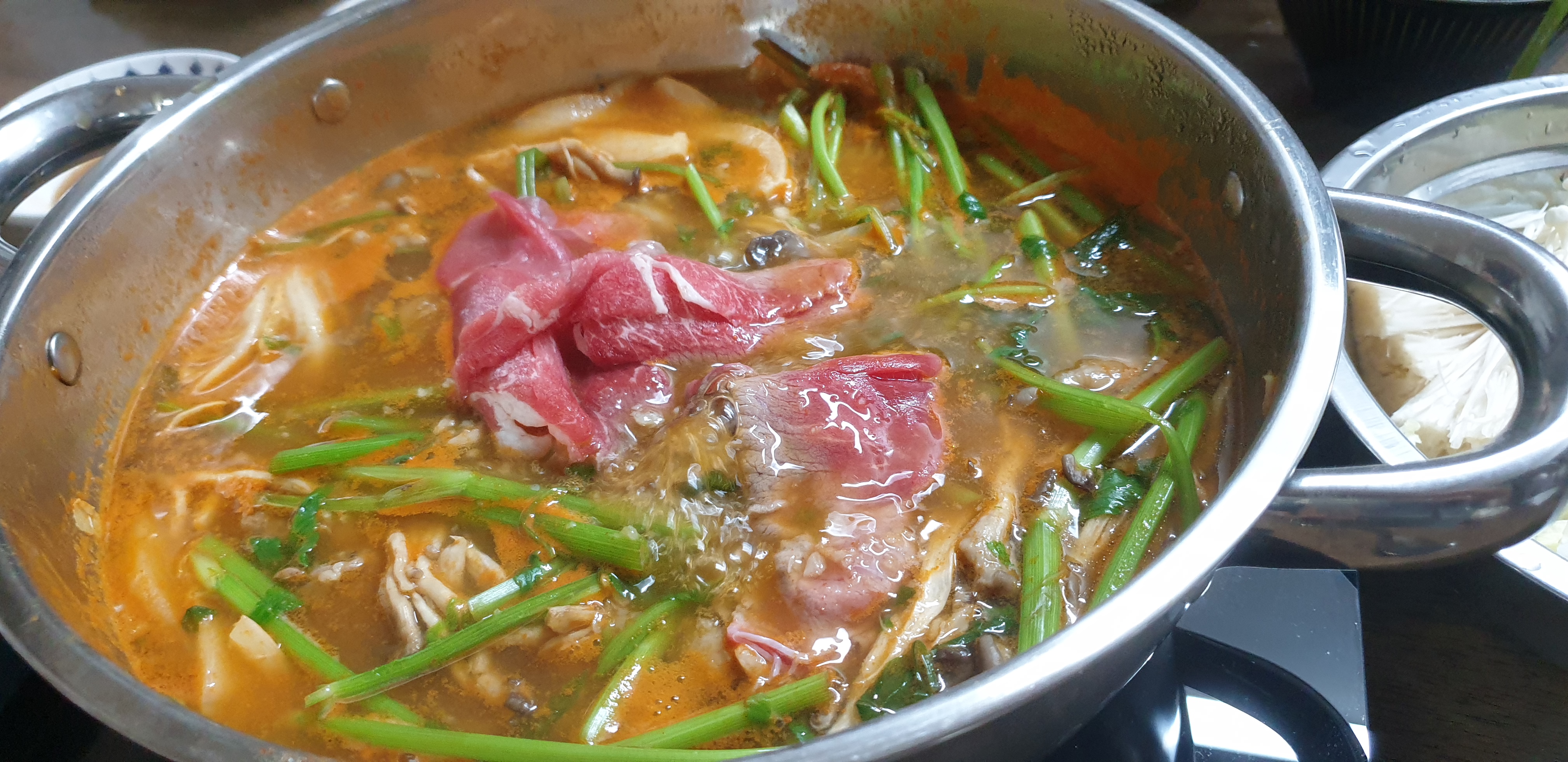  [문정] 등촌샤브칼국수 - 버섯매운탕, 소고기샤브