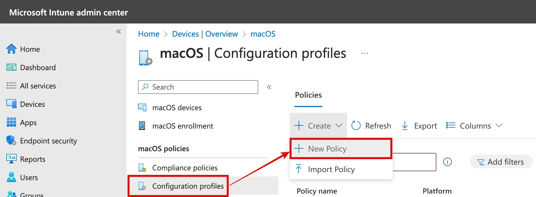 macOS Configuration profiles