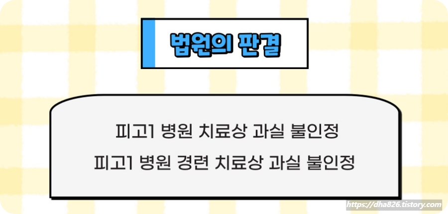 피고 1 병원 관련 법원 판결