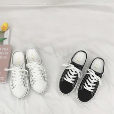  휠라 클래식 킥스 B 뮬 레이스/ 홀리바나나 커플 캔버스 뮬 스니커즈/제이라인 데일리 코튼 스니커즈 뮬... 가격+후기