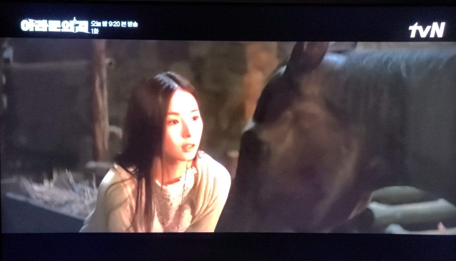 와고족 정벌에 앞장선 &#39;사야&#39;와 칸모르 말 &#39;도우리&#39;에게 &#39;은섬&#39;을 살려달라고 부탁하는 &#39;탄야&#39;의 모습