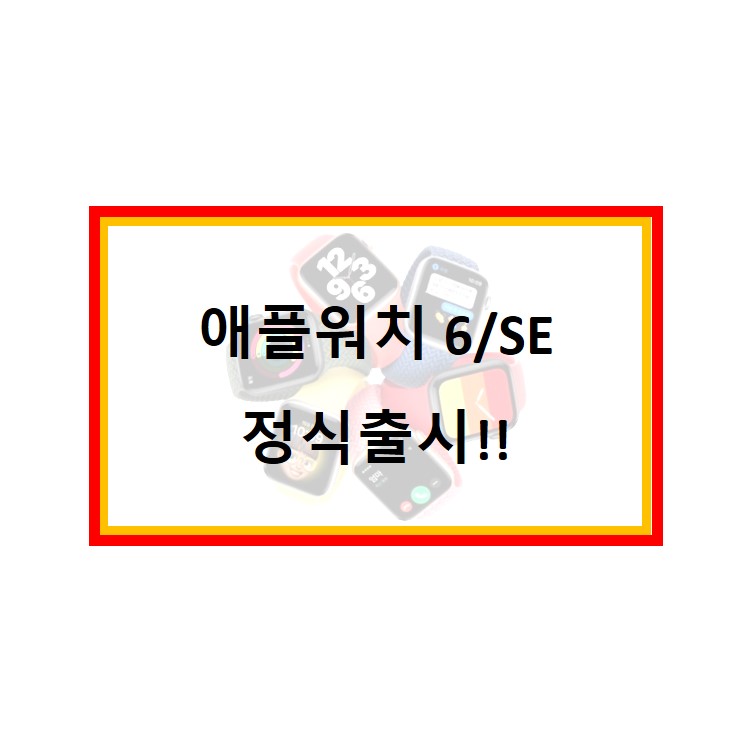  애플워치6, SE 정식출시!! 새로운 기능 가격 6와 SE 차이 비교 출시일 에르메스