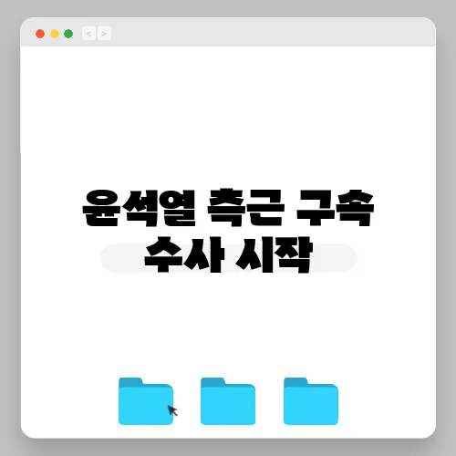 윤석열 측근 구속 수사 시작, 정권 교체 이후 강력한 사정 드라이브가 펼쳐진다