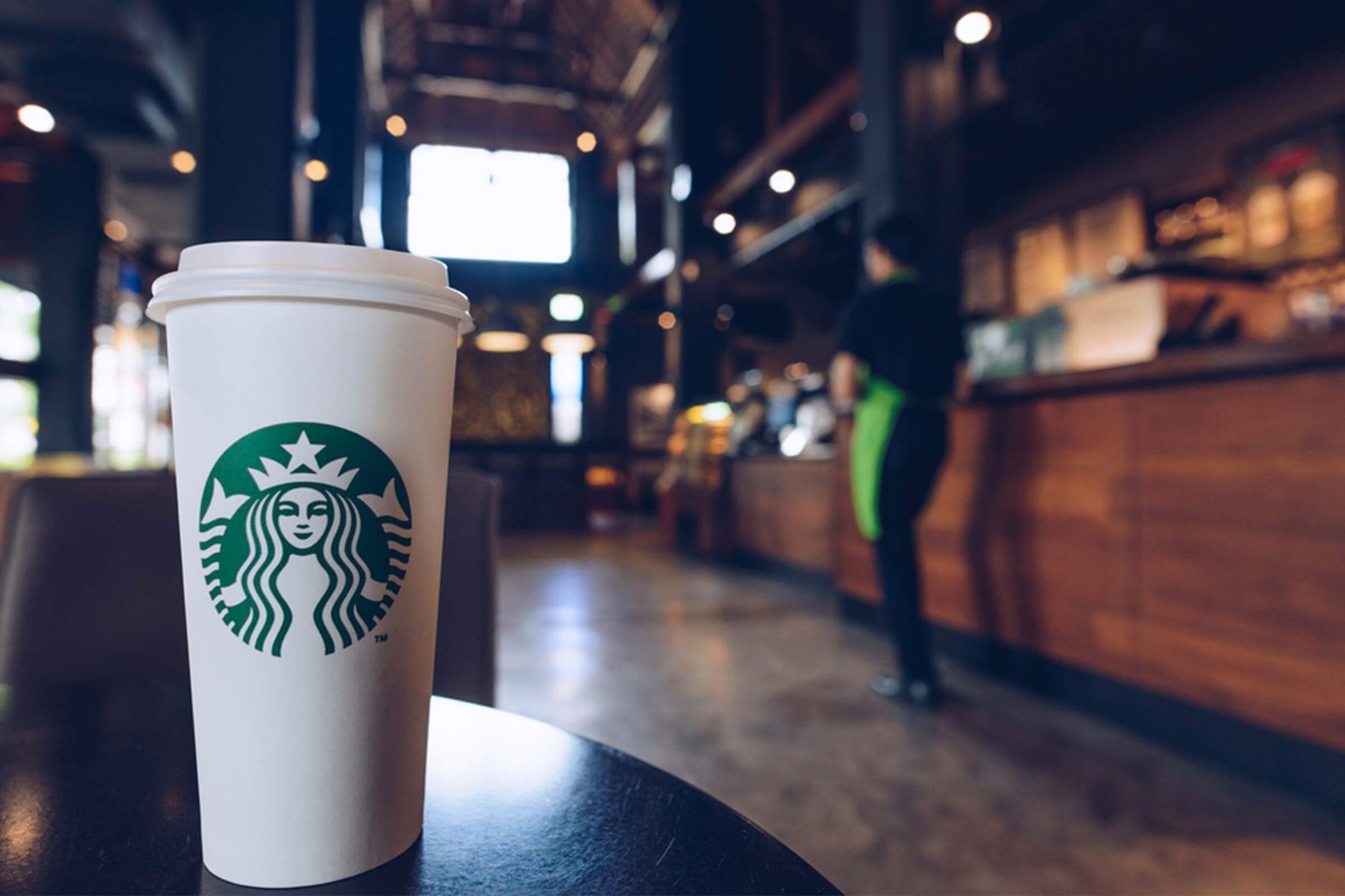 Venti Latte at Starbucks