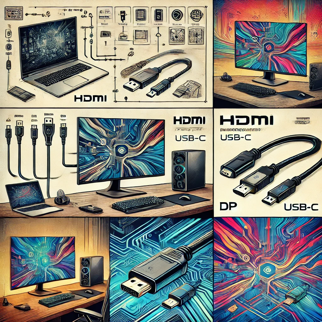 모니터 연결하는 법 - HDMI, DP, USB-C 차이점 비교