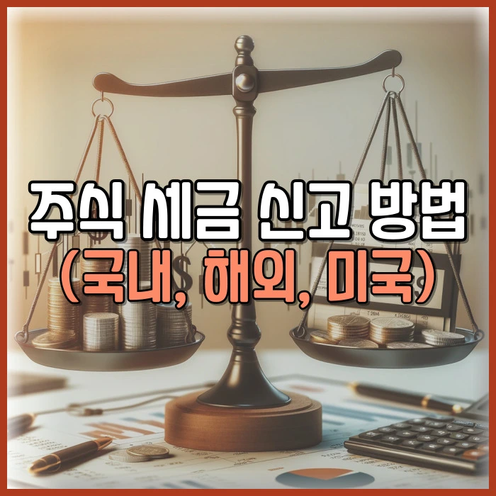 주식 세금 신고 방법 (국내, 해외, 미국)