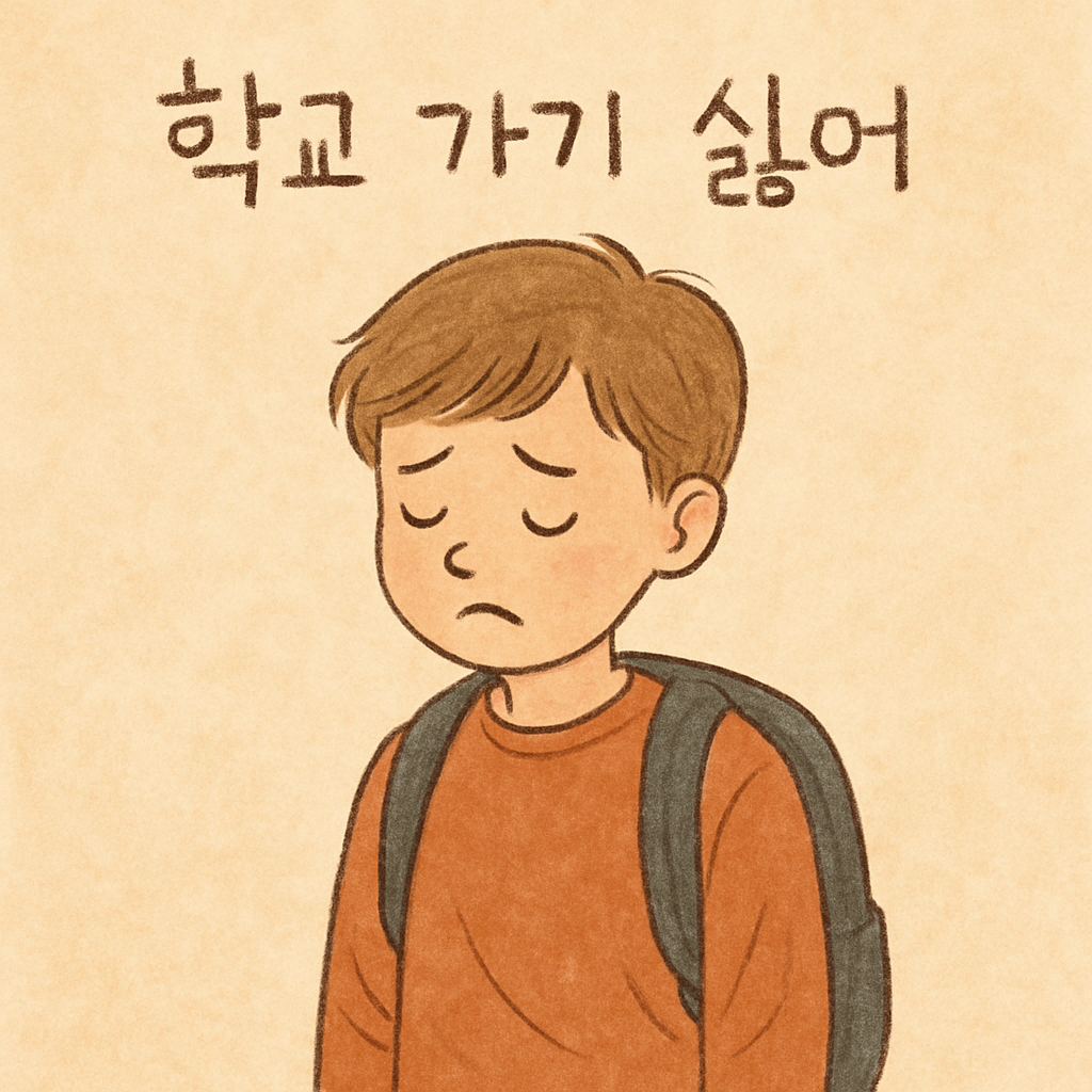 학교 가기 싫은 아이
