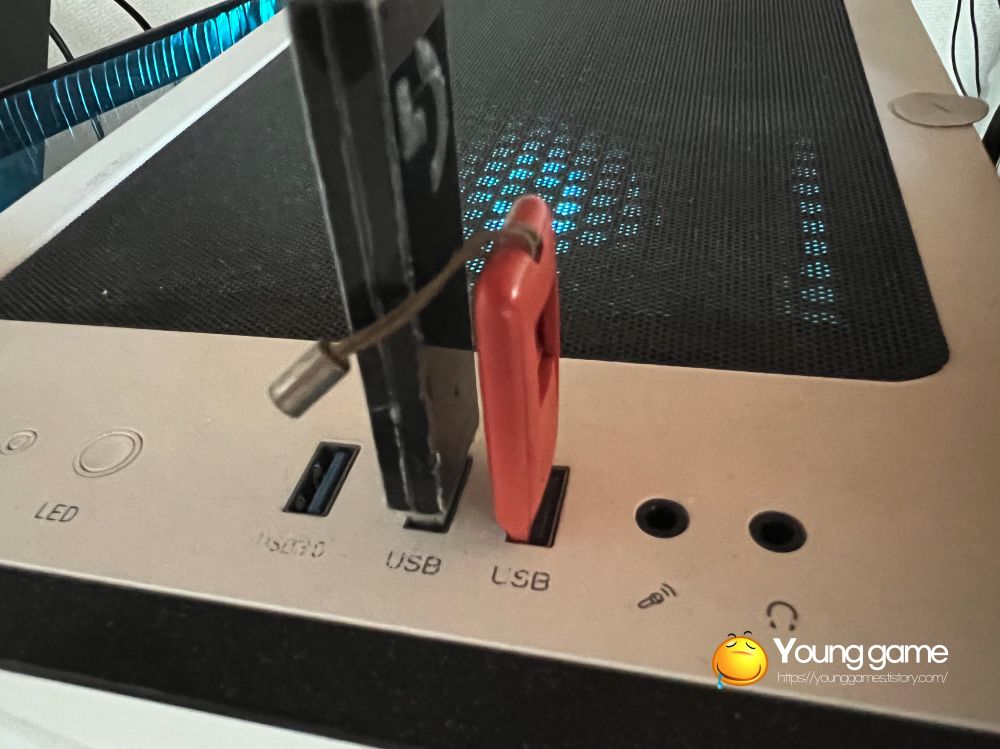 USB 장치 인식 실패 포트 연결