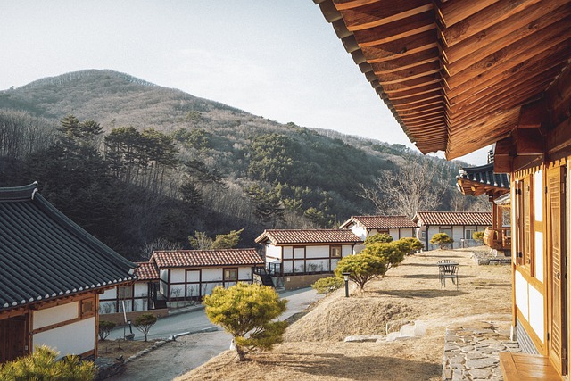 겨울 날씨 사찰 모습