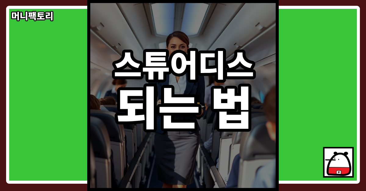 스튜어디스되는법