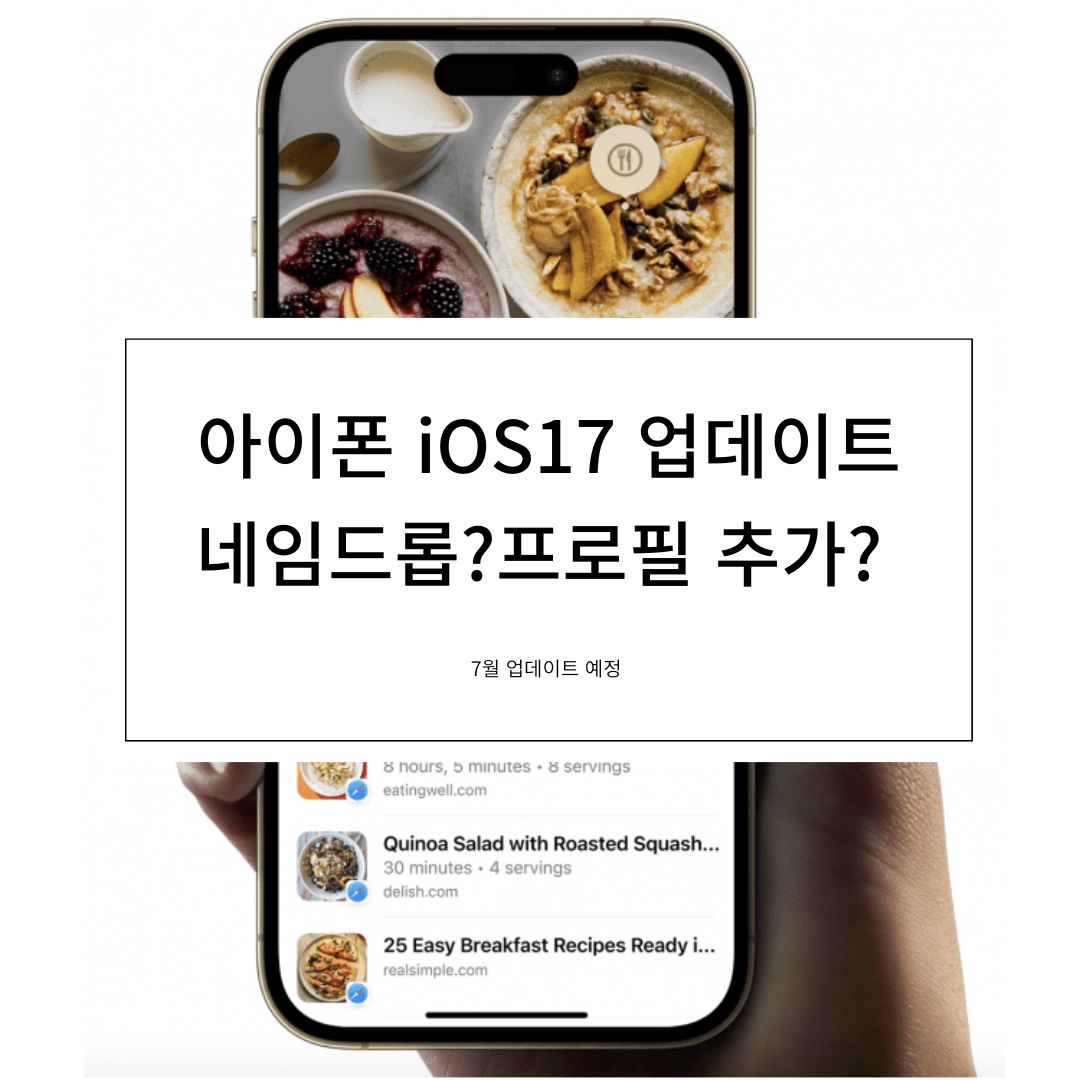 iOS17 업데이트 베타 업데이트