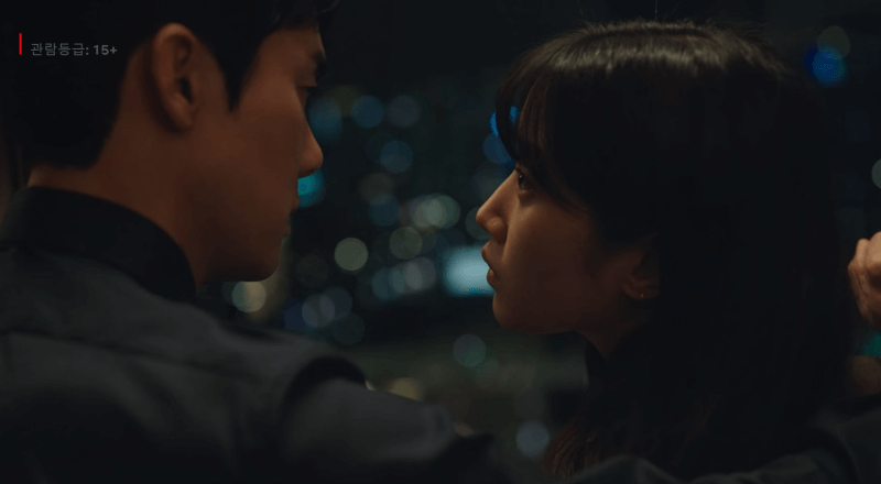 사랑의 이해 12회 하상수와 안수영의 서로의 마음을 확인하는 장면(출처: 넷플릭스)