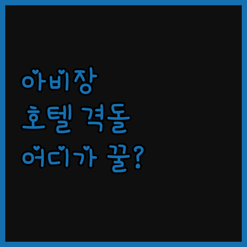 아비장 호텔, 솔직 후기! 노보텔 v