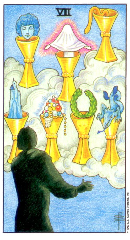  [마이너/컵/정방향] Seven of Cups (컵 7번) 해석/풀이/키워드/정리