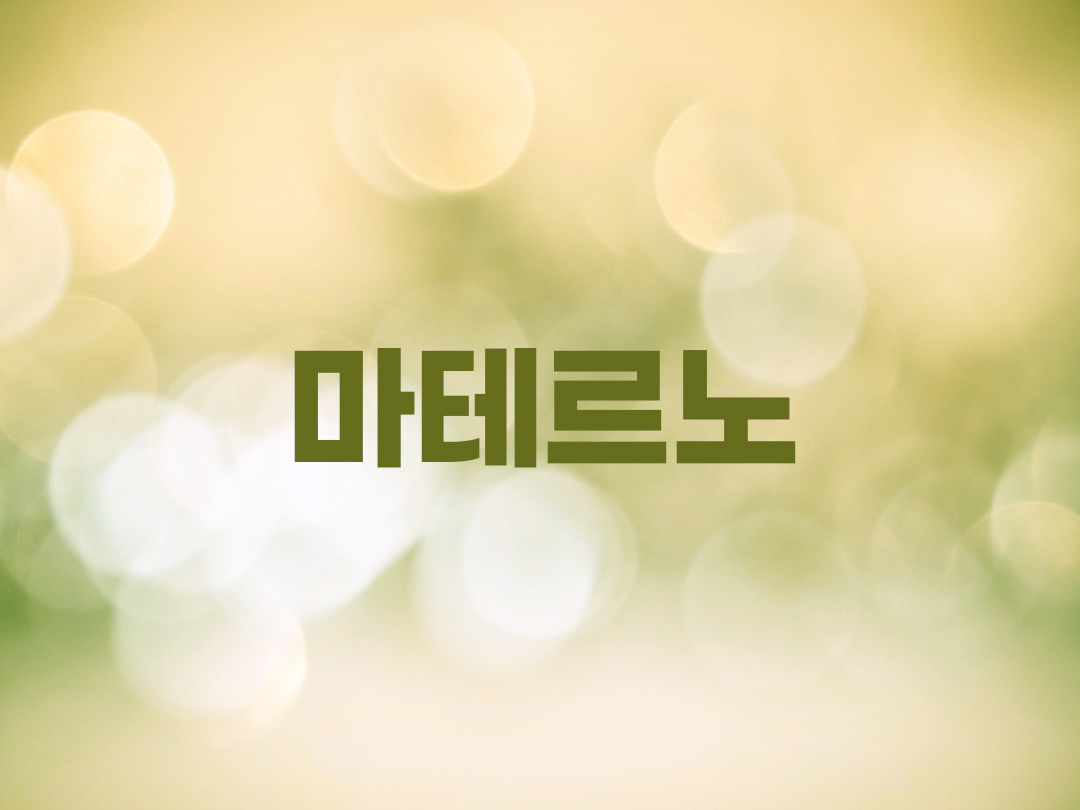 마테르노 천주교 남자세례명
