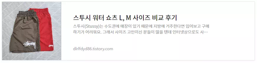 스투시-워터쇼츠-사이즈비교-후기