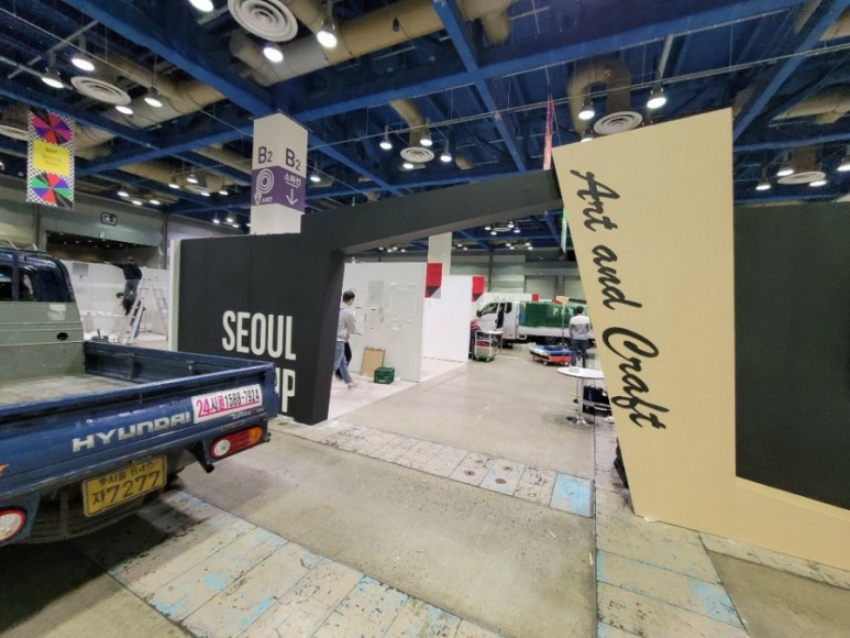  2020 디자인페스티벌 가구비품 tv대여 코엑스 설치