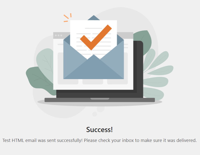 테스트 이메일 보내기