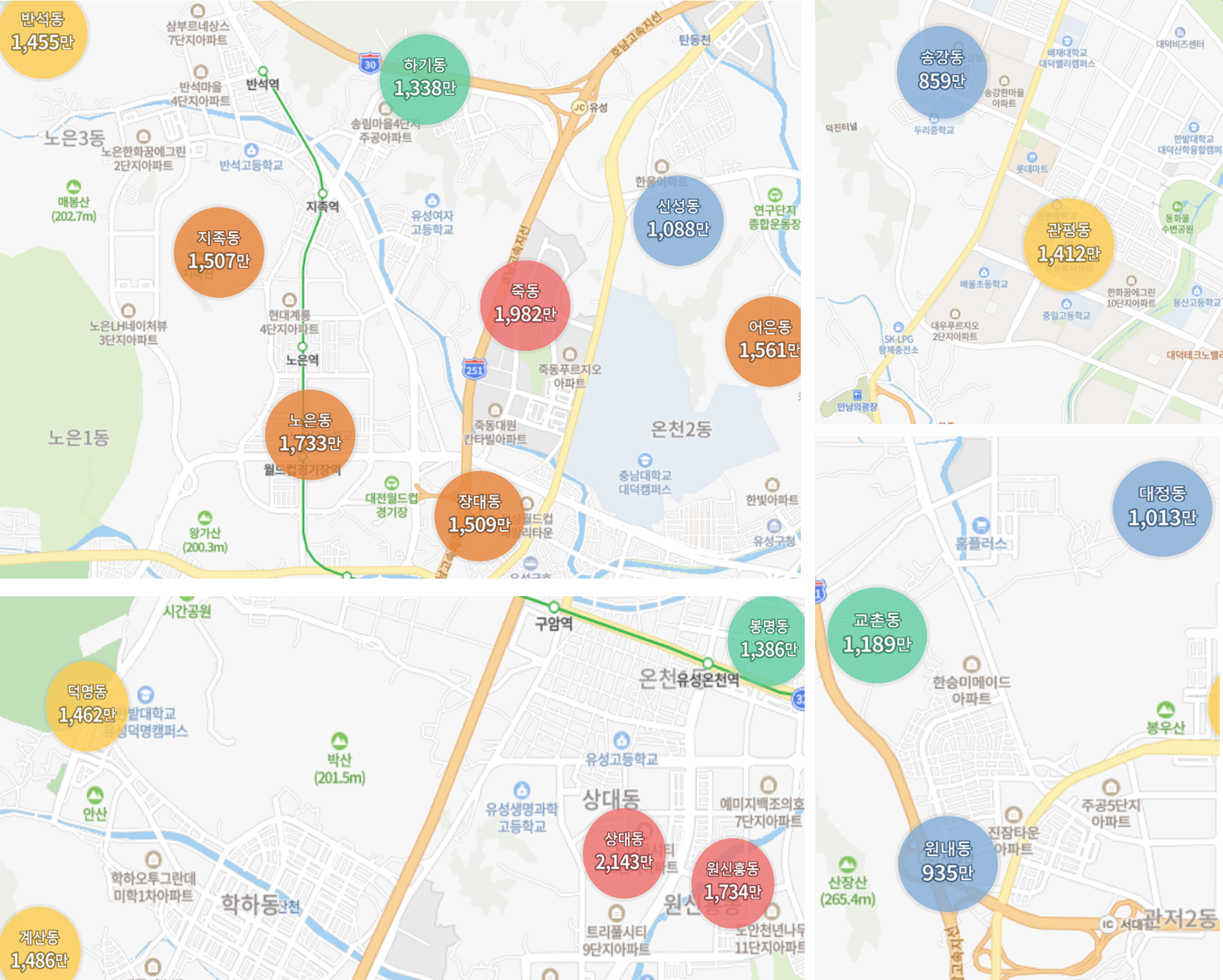 대전아파트평단가